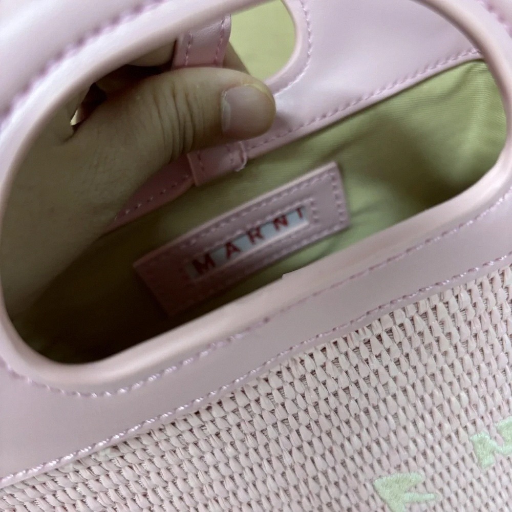 Marni Pink Woven Mini Bag - Picture 5 of 5